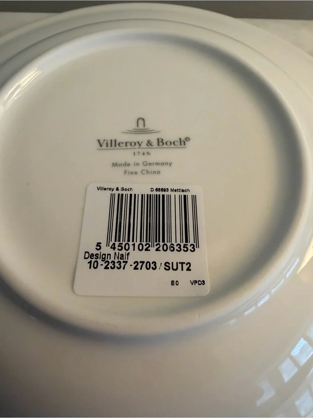 Villeroy & Boch Naif Rim Soup Bowl Noah’s Ark Germany